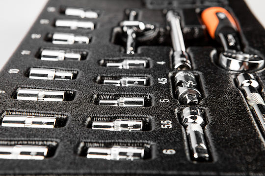 Neo Tools Καστάνια με Καρυδάκια 1\4" 19τμχ
