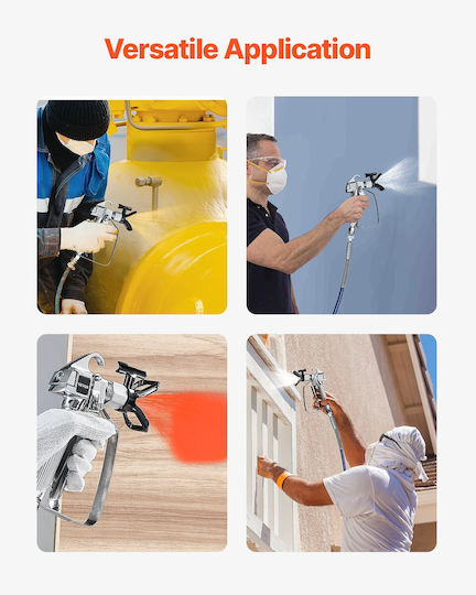 Vevor Airless Πιστόλι Βαφής Άνω Δοχείου