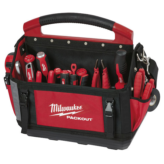 Milwaukee Packout Open Top Over the Shoulder Red Tool Bag