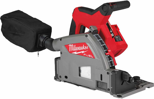 Milwaukee FPS55-552P Βυθιζόμενο Δισκοπρίονο 18V 2x5.5Ah με Ρύθμιση Ταχύτητας και με Σύστημα Αναρρόφησης