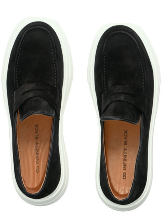 Men's Suede Moccasins Black