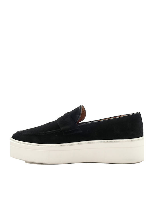 Men's Suede Moccasins Black