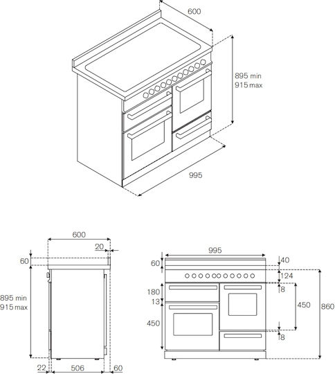 Bertazzoni Комерсиална готварска печка