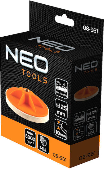 NEO 08-961 Felt Polishing Disc 125x10mm