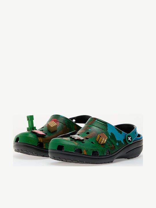 Crocs Minecraft Classic Clog Holzschuhe Grüne
