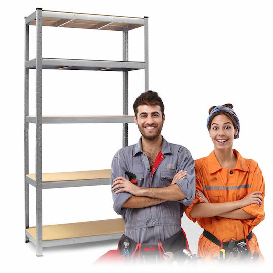 Humberg Ραφιέρα Dexion Γαλβανιζέ 120x45x205εκ. με 5 Ράφια Συνολικής Αντοχής 1000kg