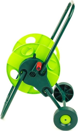 Verto Garden Hose Trolley Τροχήλατη Ανέμη Ποτίσματος για Λάστιχο έως 45m με Χερούλι Μαζέματος