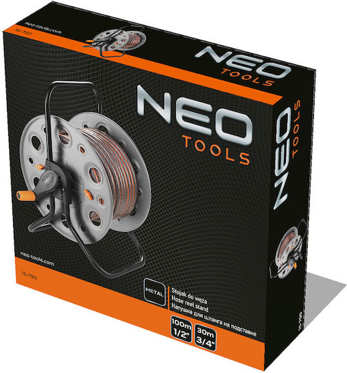 Neo Tools Ανέμη Ποτίσματος για Λάστιχο έως 100m με Χερούλι Μαζέματος