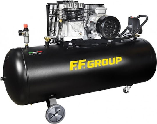 FFG AC-B 200/3MC PRO Еднофазен Въздушен компресор 95дБ с Мощност 3к.с и Резервоар 200лт 46631
