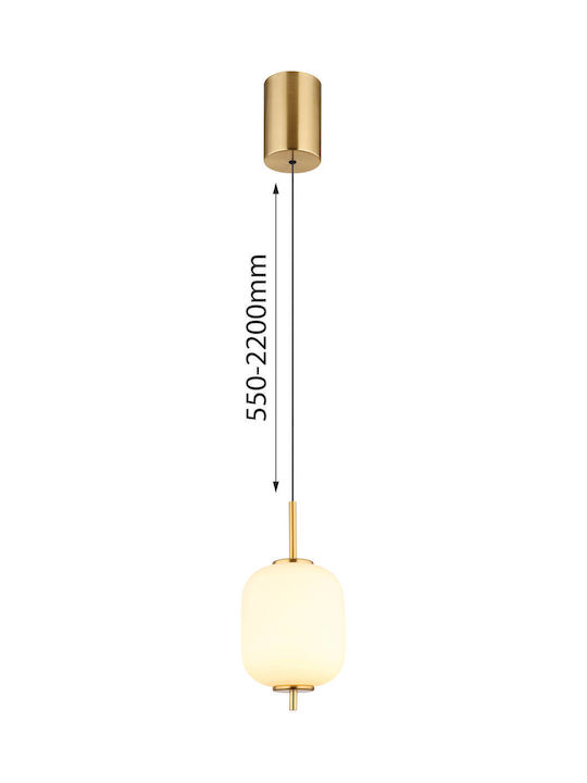 Globo Lighting Πολυέλαιος LED Ø13.5cm με Κρύσταλλα Μαύρος Globo Lighting Πολυέλαιος LED Ø13.5cm με Κρύσταλλα Μαύρος