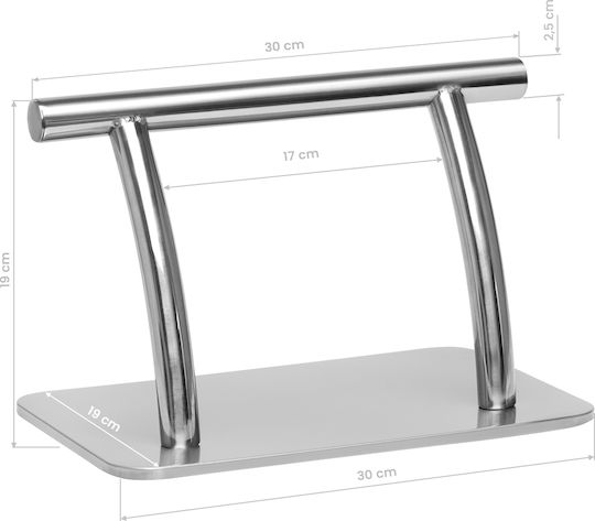 Gabbiano Silver Footstool