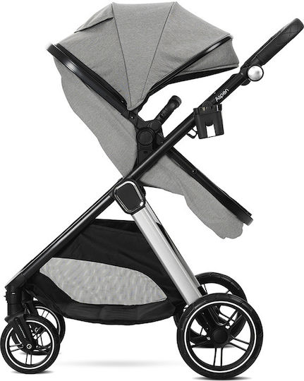 Lorelli Aspen Adjustable 2 in 1 Baby Stroller Suitable for Newborn Gray