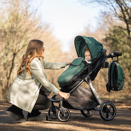 Lorelli Aspen Adjustable 2 in 1 Baby Stroller Suitable for Newborn Gray