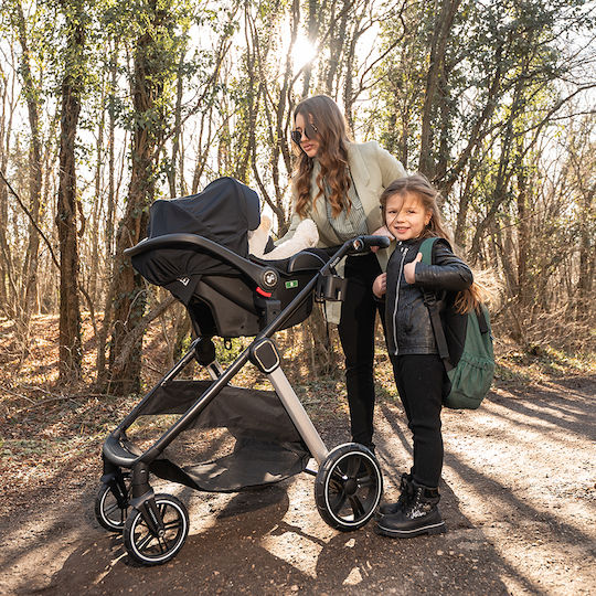 Lorelli Aspen Adjustable 2 in 1 Baby Stroller Suitable for Newborn Gray