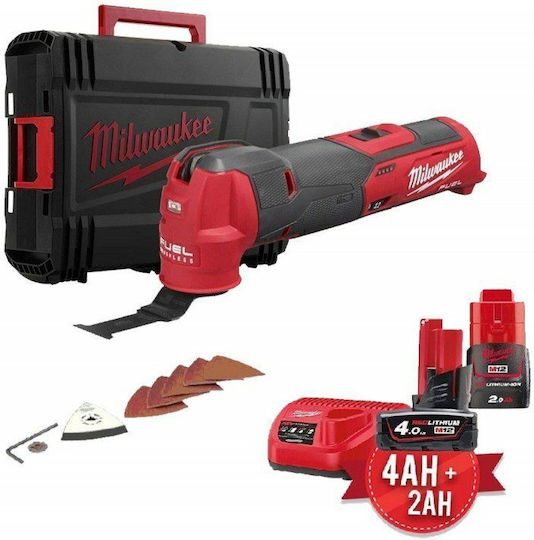 Milwaukee M12 FMT-422X Oscilant Multifuncțional electric Brushless 12V 2x4Ah cu control de viteză