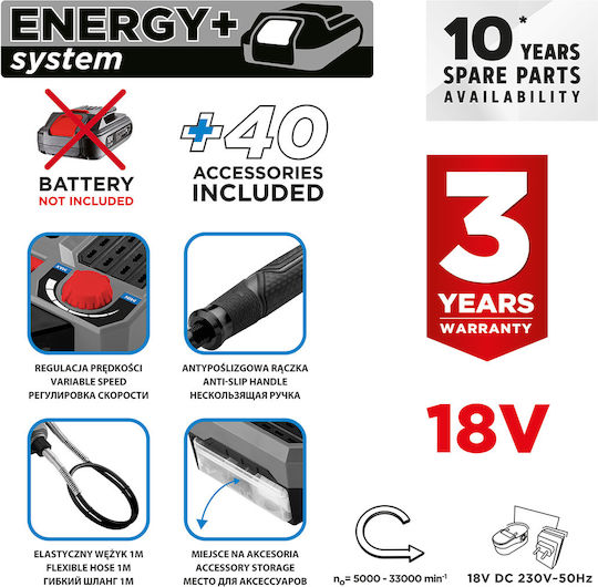 Graphite Περιστροφικό Πολυεργαλείο 18V με Ρύθμιση Ταχύτητας