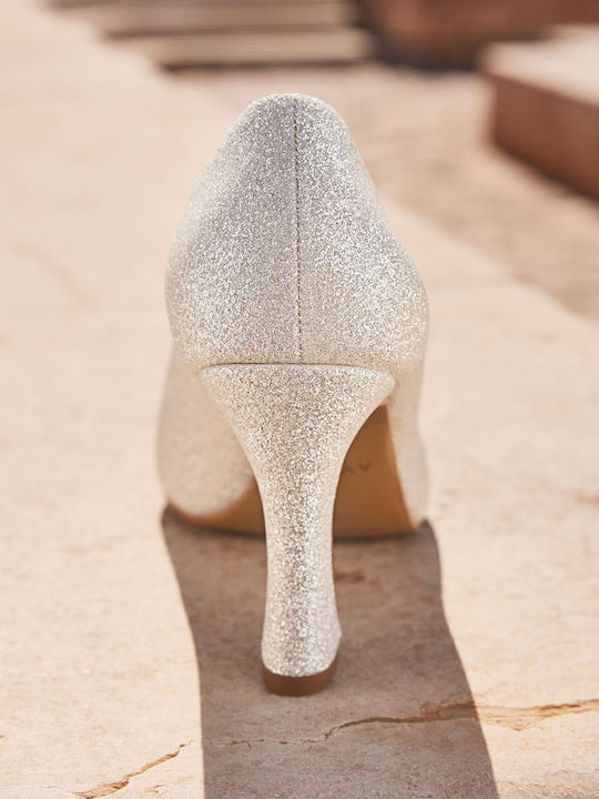 Silver High Heels Tabatha