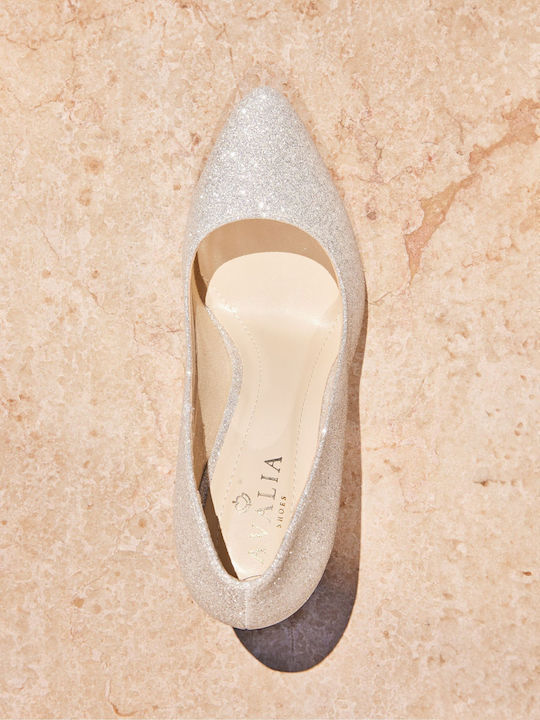 Silver High Heels Tabatha