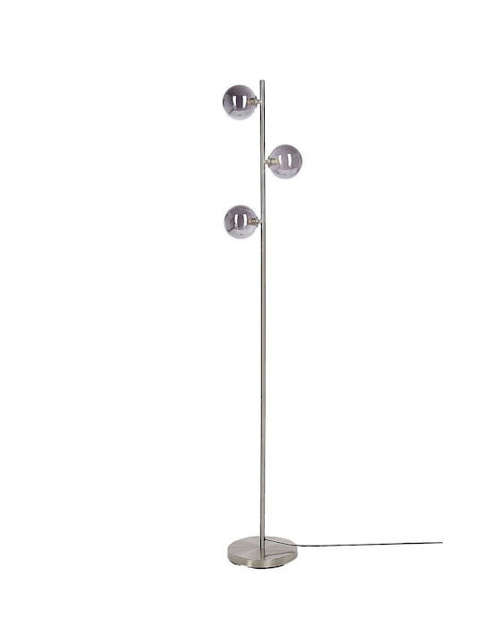 Beliani Floor Lamp Silver