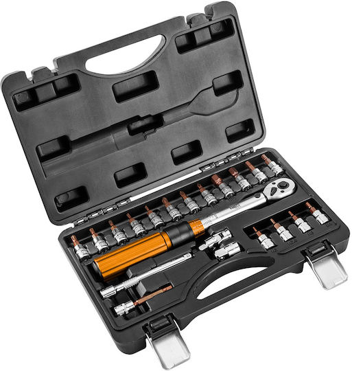 Neo Tools Drehmomentschlüssel Kare 1/4" Ropi 5-25 Nm mit Länge 10cm