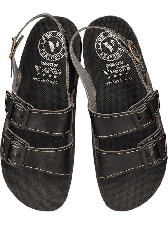 Herrensandalen in Schwarz Farbe