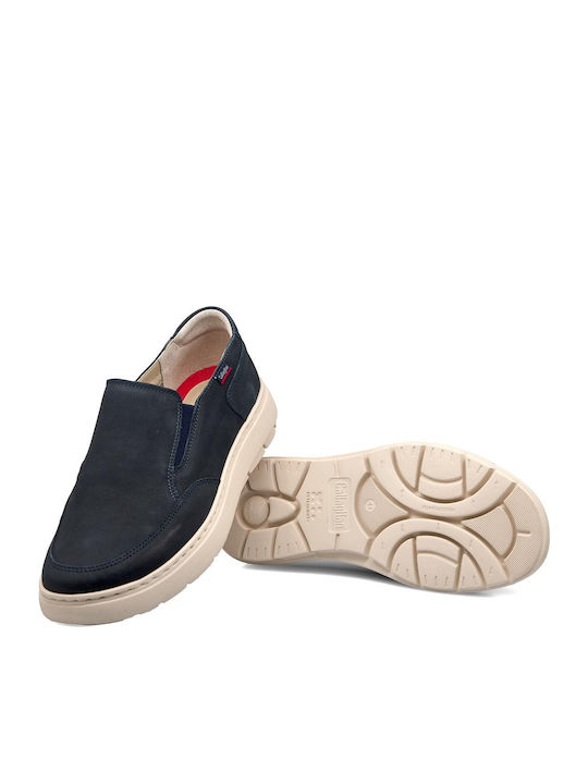 Men's Leather Casual Shoes Blue