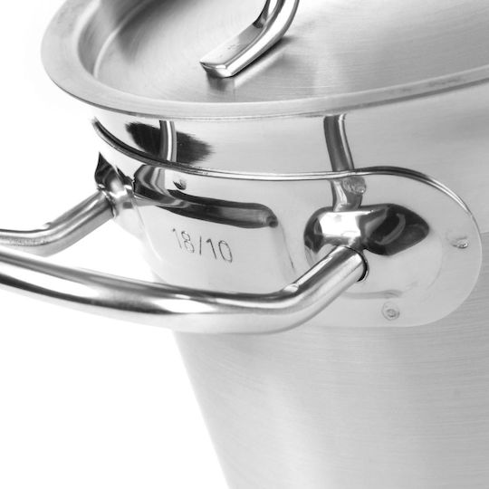 Hendi Profi Line Stainless Steel Pressure Cooker Capacity 10lt with Diameter 28cm and Height 17cm.