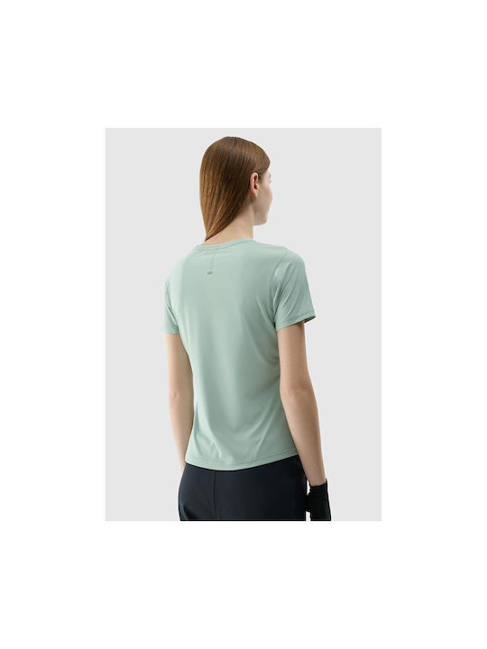 4F Fahrradtrikot Damen Kurze Ärmel Road Bike Türkis