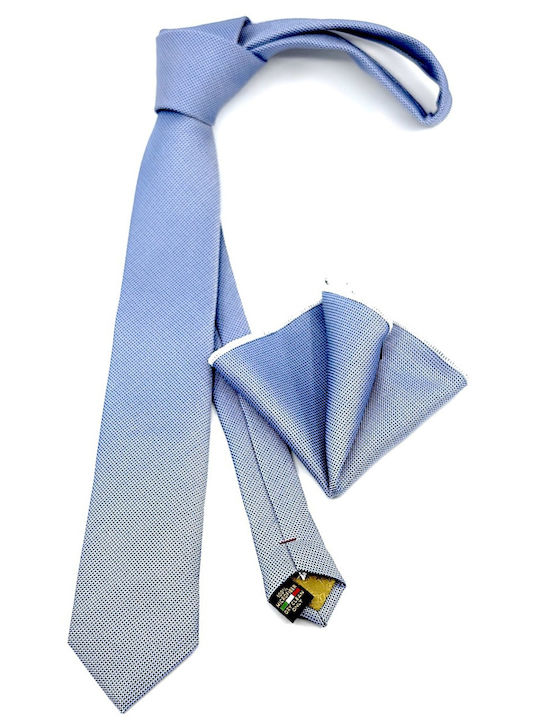 Legend Accessories Men's Tie Set Printed in Light Blue Color