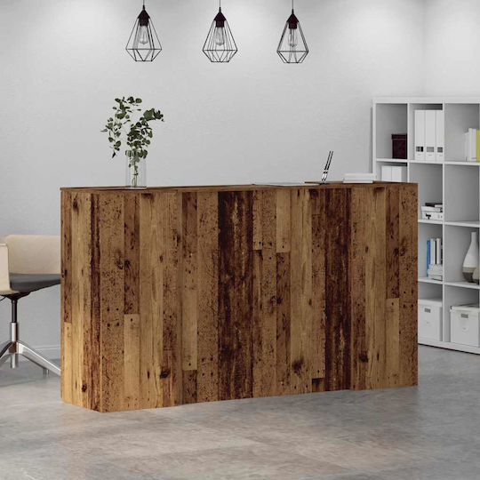 vidaXL Επαγγελματικό Γραφείο Υποδοχής Π180xΒ50xΥ103.5cm με Ντουλάπι