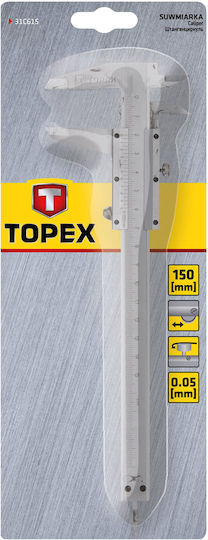 Topex 31c615 Αναλογικό Παχύμετρο με Εύρος Μέτρησης έως 0 - 150mm