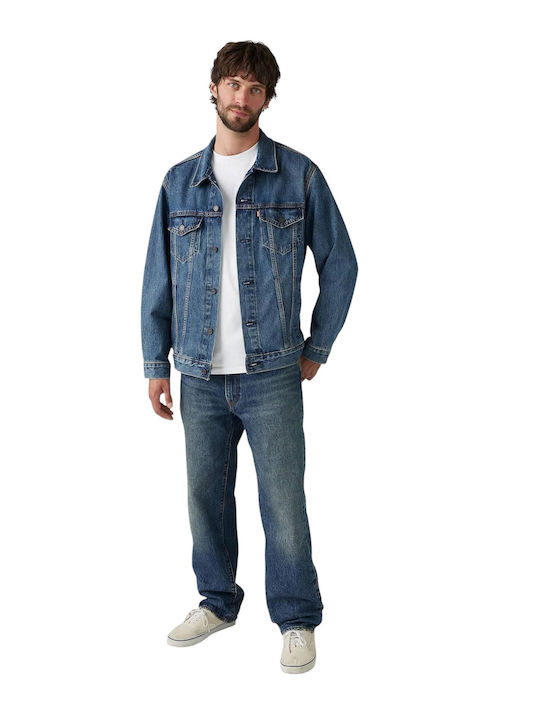 Stay Men's Jeans Pants with Loose Straight Fit Blue