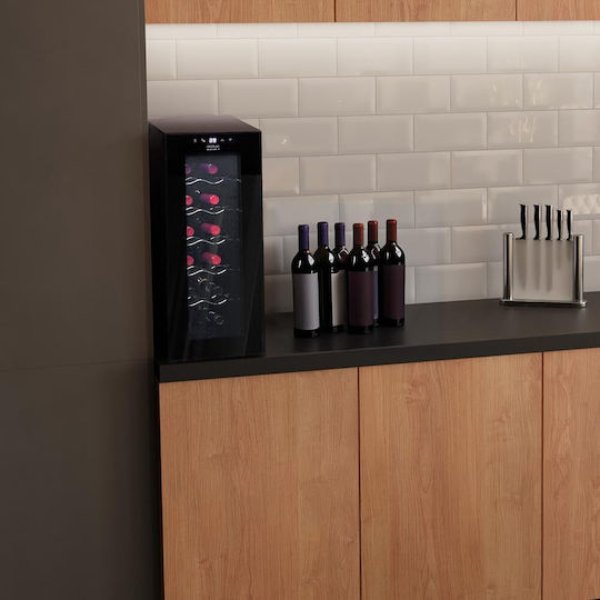Cecotec Bolero Grandsommelier 1250 Coolcrystal Συντηρητής Κρασιών 12 Φιαλών