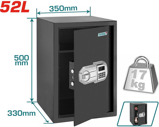 Total Safe with Digital Lock L50xW35xH33cm TESF5001
