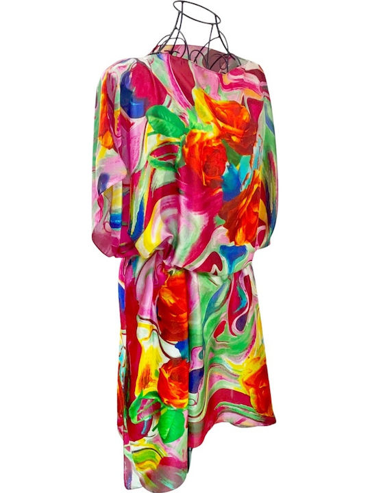 Rochie Poncho pentru Femei 24t Fucsia Portocaliu Mărime Unică Intl