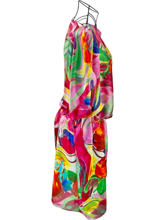 Rochie Poncho pentru Femei 24t Fucsia Portocaliu Mărime Unică Intl