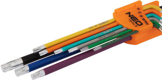 Neo Tools Сет от 9 Torx ключа във форма L