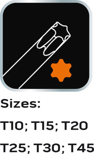 Torx Keys 6 Pieces Insert