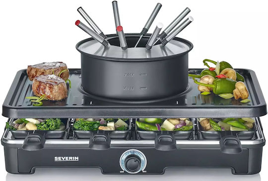 Severin Επιτραπέζια Ηλεκτρική Ψησταριά Raclette Λείας Πλάκας 1400W με Ρυθμιζόμενο Θερμοστάτη
