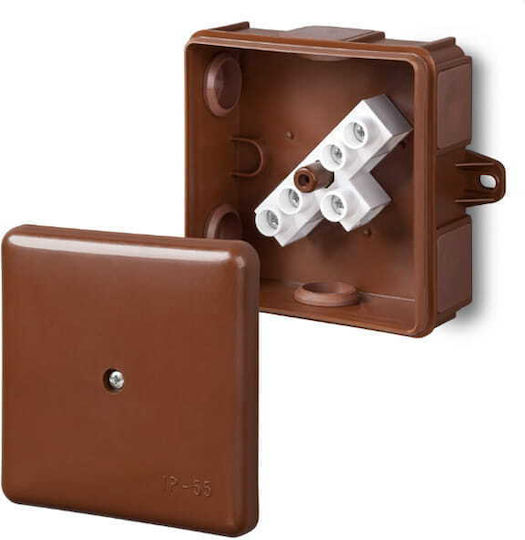Elektro Plast Junction Boxes 6-wyl.n/t Mz Ep-lux 5x2.5 mm 2 IP55 Cartridge IP55 Brown RAL 8028 0226-61