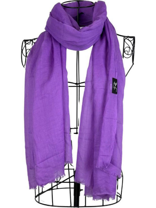 Solid Women's Scarf 25v Purple 180 X 95 Cm
