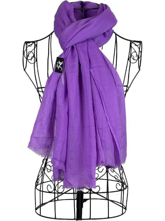 Solid Women's Scarf 25v Purple 180 X 95 Cm