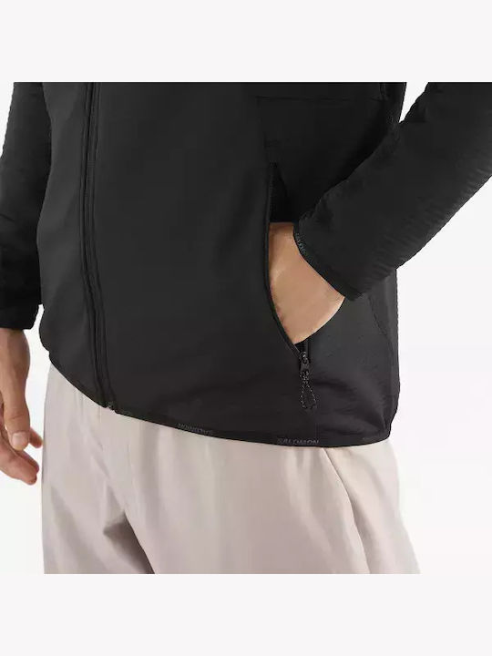 Herren Fleecejacke Deep Black