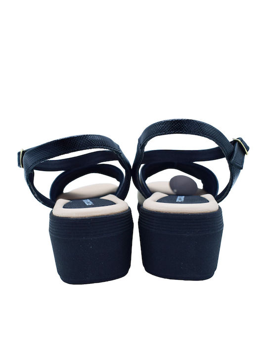 Anatomic Women's Synthetic Leather Platform Shoes Black