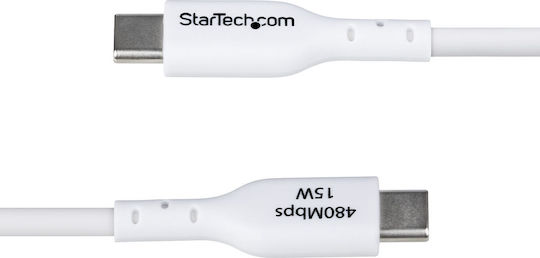 StarTech USB 2.0 Cable USB-C Male - USB-A White 2m