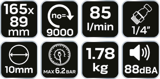 Neo Tools 14-018 Polizor orbital Aer 89x165mm