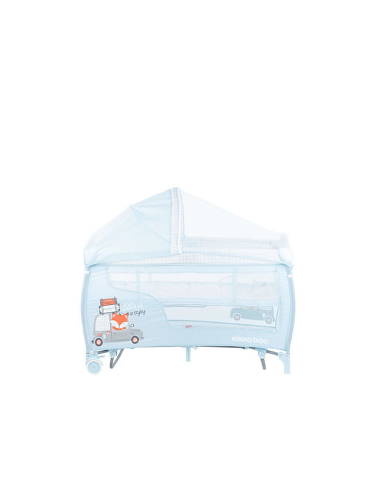 Kikka Boo Dolce Sonno Plus Παρκοκρέβατο 2 Επιπέδων με Αλλαξιέρα & Στρώμα Μπλε 128.5x66.5cm