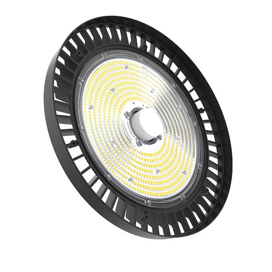 Eurolamp Commercial Bell Light Warm to Cool White 12000lm with Built-in LED Black Ø15.1cm