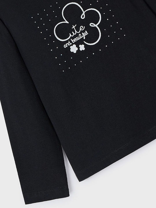 Kids' Shirt Long Sleeve Navy Blue Basic