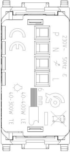 Vimar Recessed Dimmer Switch Without Frame Classic Button in White Color